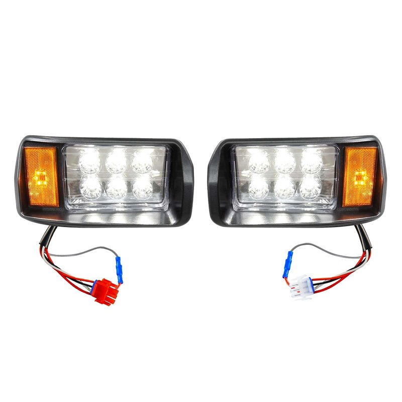 Orle Oko Golf Cart Headlight for Club Car DS 12V Factory Style Street Legal LED Golf Cart Front Headlights for Club Car DS 1993-up Gas and Electric OEM 101988001 101988002