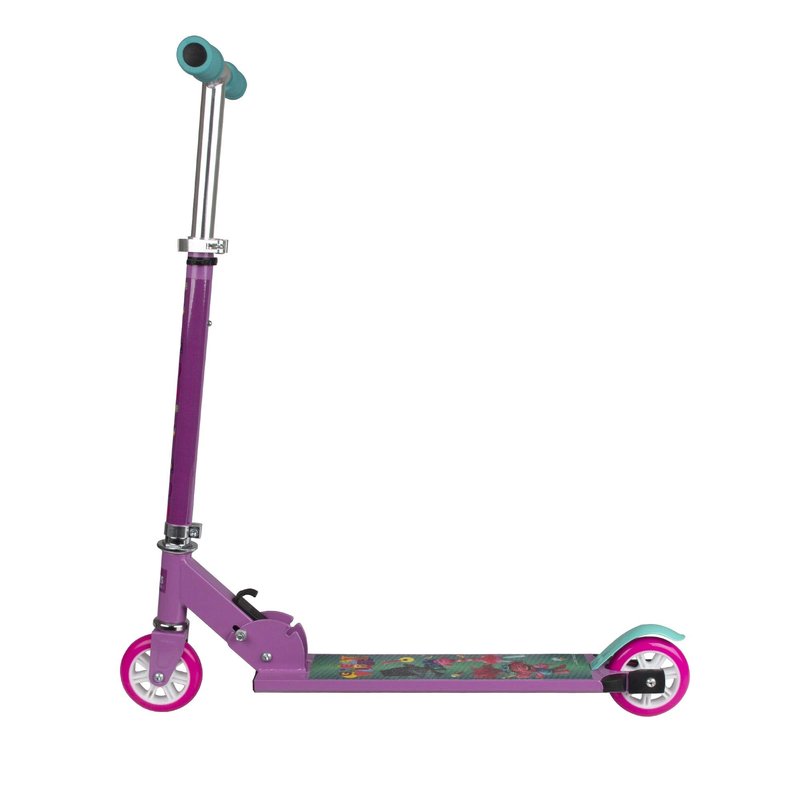 Playwheels Aluminum Folding Scooter – Quick-Fold Design, Heavy-Duty Aluminum Frame, Full Deck Grip Tape, 120mm Polyurethane Wheels, Soft Foam Comfort Grips, Ideal for Kids and Teens