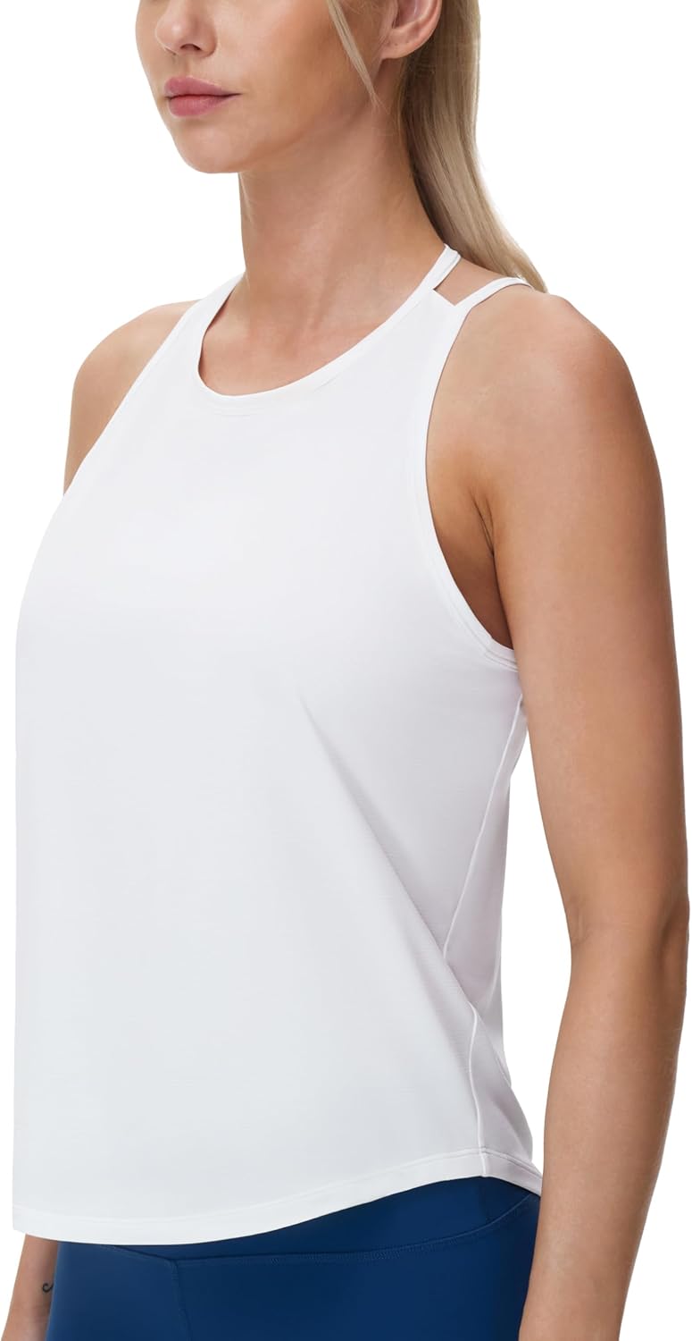 The Gym People Women's Racerback Tank Top - Lightweight & Stretchy Athletic Yoga Tee