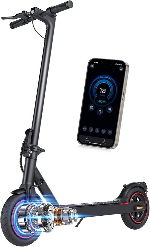Electric Scooters | 500W Motor, 18 MPH Speed, 21 Miles Range - 8.5'' Tires for Adults & Teens