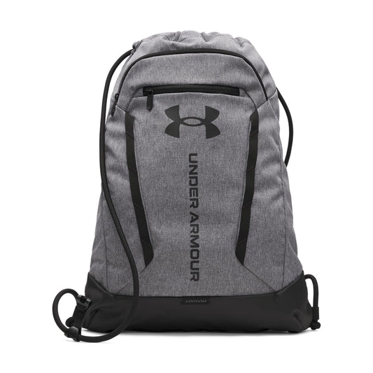 Under Armour Unisex Hustle Sackpack, (025) Castlerock/Black/Black, One Size Fits Most
