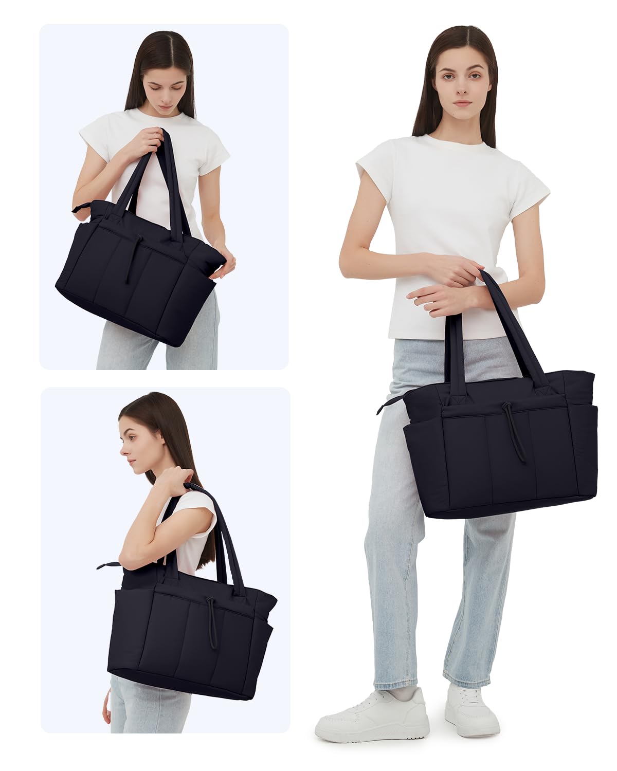 Wandering Nature Tote Bag for Women, Puffy Handbags for Work, Travel, Nurse