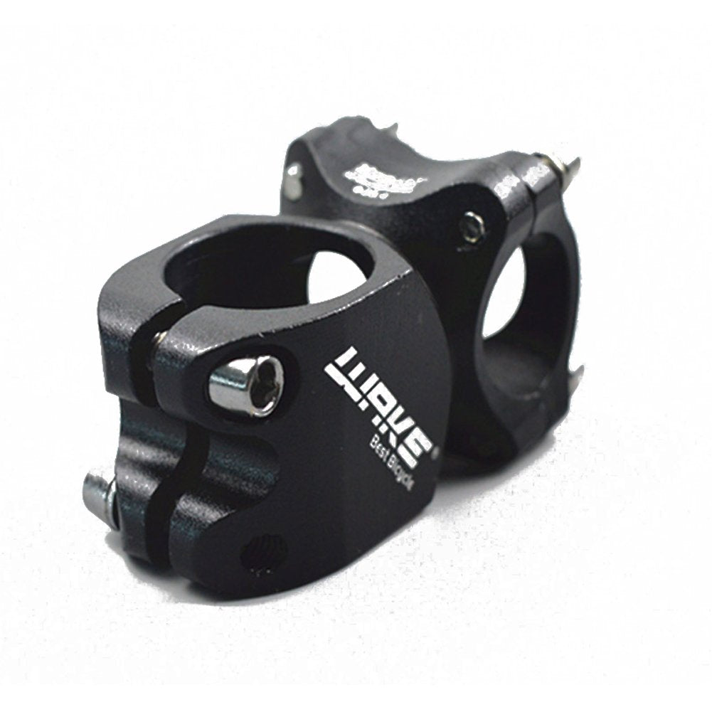 25.4 Stem 32mm Bike Stem Wake Mountain Bike Stem Short Handlebar Stem for Most Bicycle, Road Bike, MTB, BMX, Fixie Gear, Cycling (Aluminum Alloy, Black)