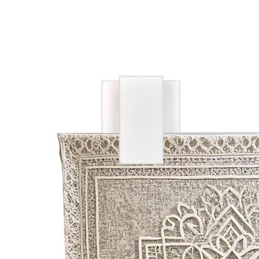 Klizdum Quilt Hangers for Wall Display, Tapestry Hangers, No Damage Adhesive Quilt Clips, Hooks for Hangings, Duty Plastic Wall Clips for Blankets, Rugs, and Tapestries (4 Pack, White)