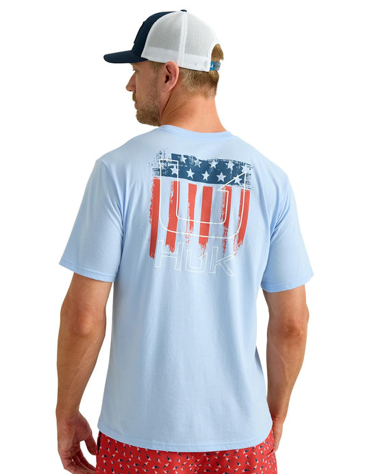 HUK Mens Fishing Graphic Tee, Performance Short Sleeve, Quick-Dry, Windsurfer, X-Large