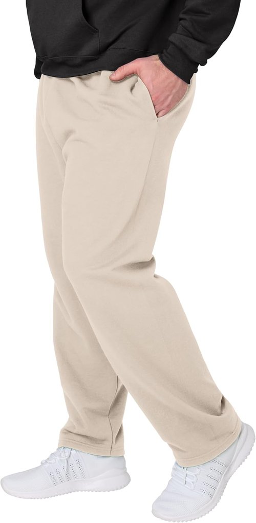 Hanes Men's EcoSmart Sweatpants - Comfortable Athletic Lounge Pants with Pockets | Fleece Fabric