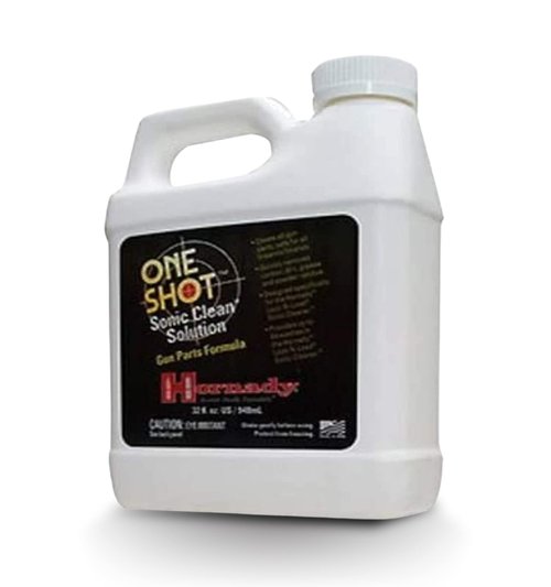 Hornady One Shot Sonic Clean Solution, 1 Quart – Gun Cleaner Solution, Clean All Gun Parts Safely and Quickly – Designed for Use with Hornady Lock-N-Load Sonic Cleaners – Item 043360