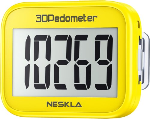 3D Pedometer - Accurate Step Counter with Large Display & Removable Clip | Ideal for All Ages