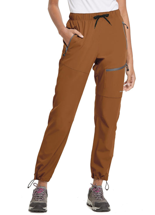 baleaf Women's Hiking Pants Quick Dry Lightweight 27''-Caramel M