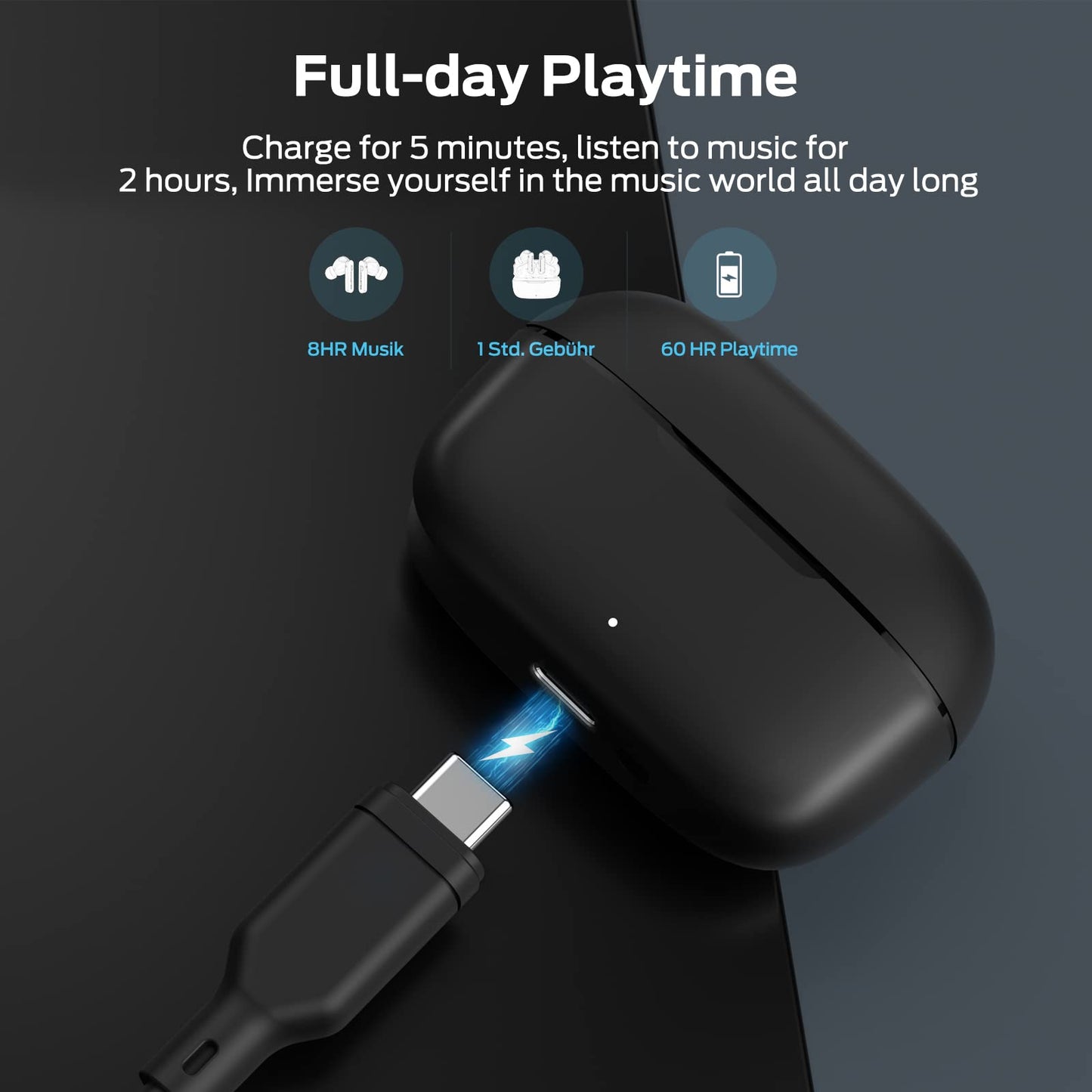 Monster N-Lite Clear Talk Wireless Earbuds Bluetooth 5.3 Headphones with IPX8 Waterproof, CVC 8.0 Noise Reduction, Fast Charging for Sport