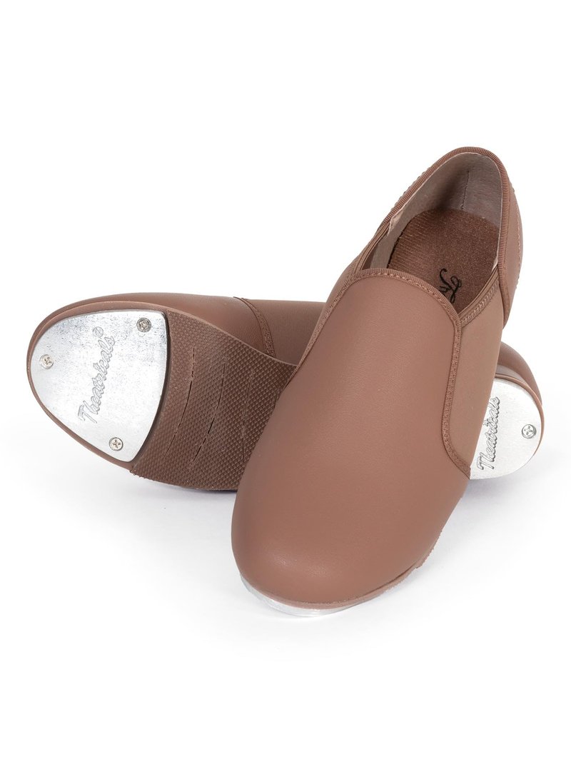 Theatricals Adult Slip-On Tap Shoes Light Suntan 05.0 T9100
