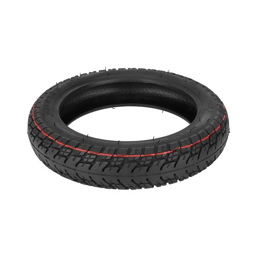 LHROPA 10" 10 x 2.125 10-inch Rubber Off-road Tubeless Tire + Straight nozzle Explosion-proof Tyre Replace for Segway Ninebot F Series (F20 F25 F30 F40) D28U Electric Kick Scooter Wheel Parts