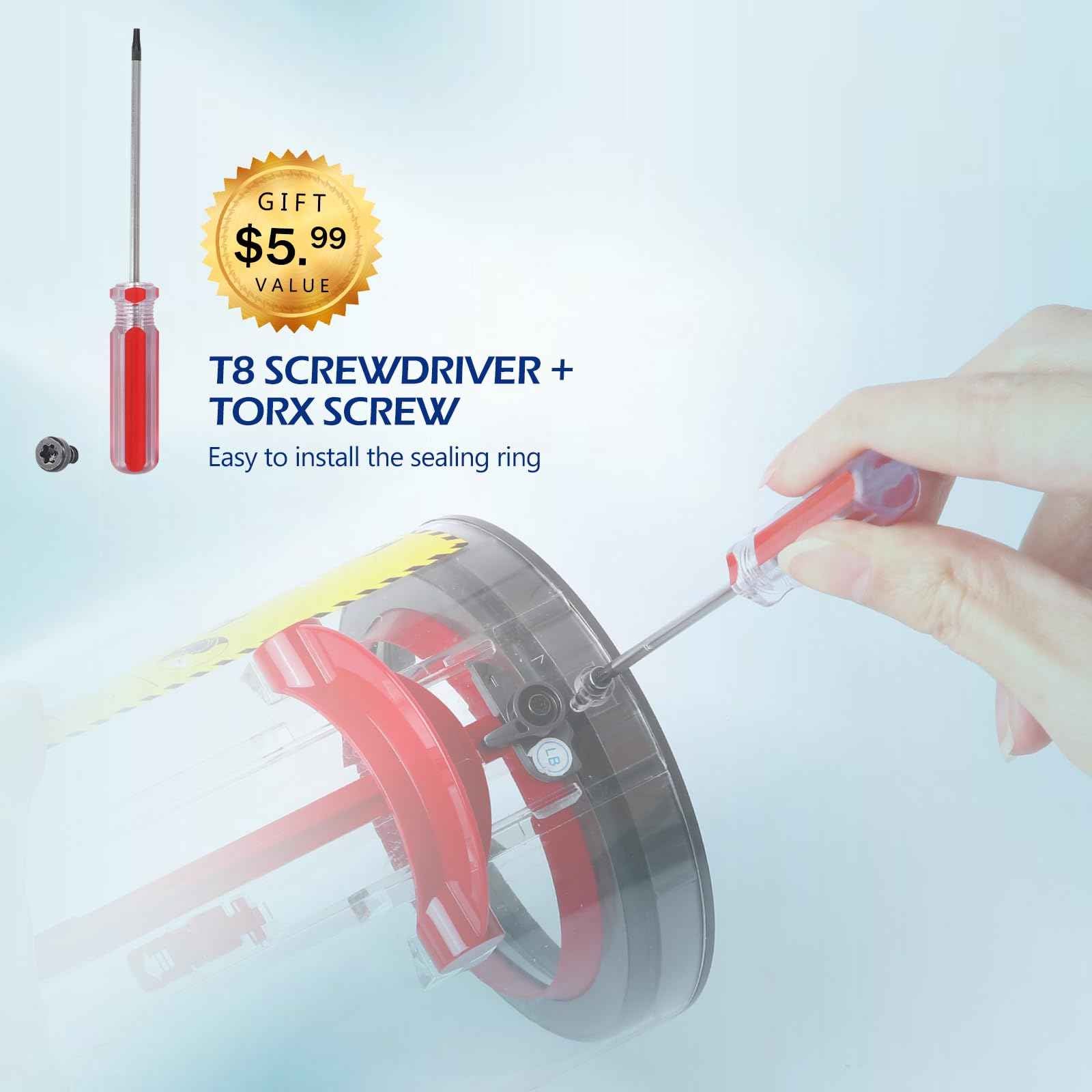 Upgraded Dust Bin Sealing Ring Compatible with Dyson V11 V15 Gen5 SV14 SV15 SV22 Vacuum Cleaner, Bin Sealing Ring Assembly Compatible with Dyson V11 V15 Gen5 Canister