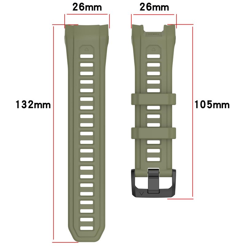 MOTONG Compatible with Garmin Instinct 3 45mm Replacement Band - Repalcement Silicone Wrist Watch Strap Band Compatible with Garmin Instinct 3 50mm(Black)