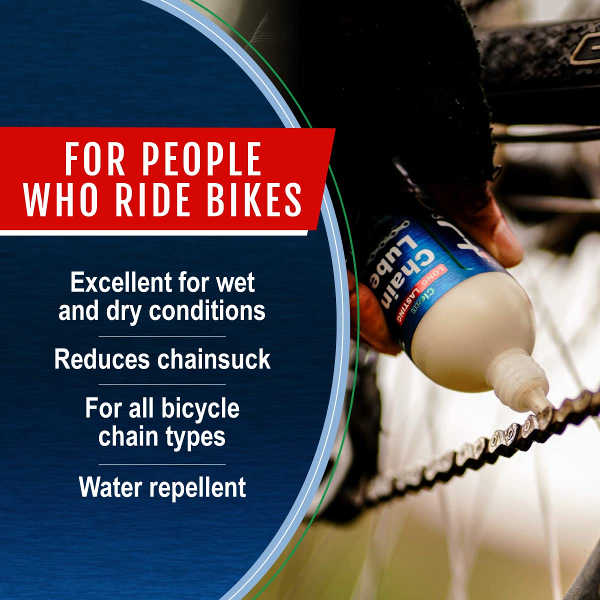 Squirt Chain Lube - Long-Lasting All-Weather Bike Chain Lubricant | 120 ml for Reduced Noise & Chainsuck