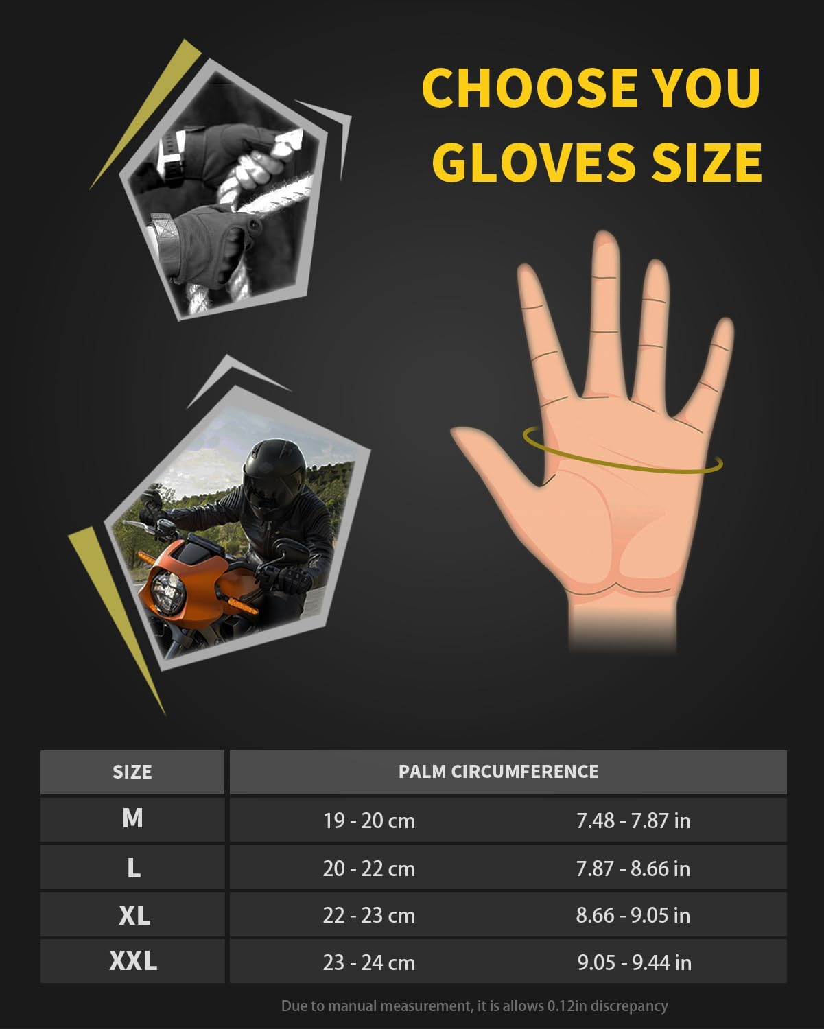 Skiennix Tactical Gloves - Hard Shell Knuckle Protection for Shooting, Motorcycle & Outdoor Sports