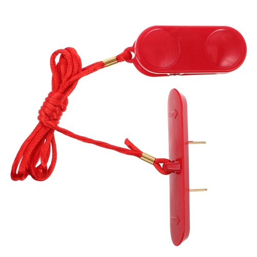 UKCOCO Treadmill Safety Key Replacement: Rectangular 2-Prong Insert Type Emergency Stop Switch, Fitness Running Equipment Accessory with Strong Clamp