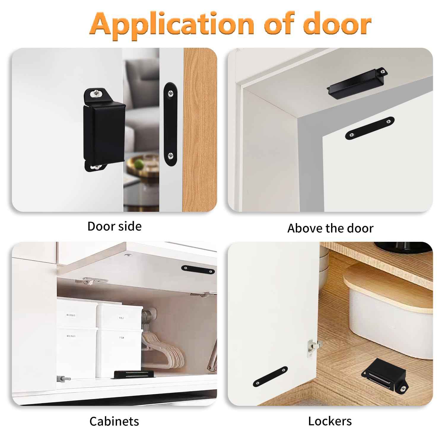 Blifula Cabinet Magnetic Catch 16 Pack Cabinet Door Magnetic Catch with Screws Drawer Magnet Latch Magnetic Closures for Sliding Door Closure Kitchen Closet Closer