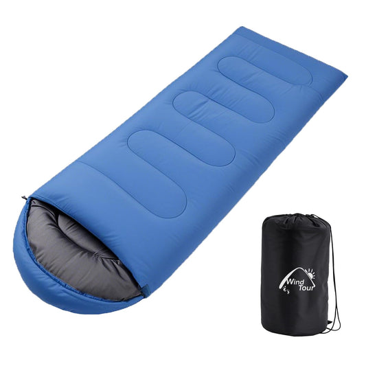 Wind Tour 3 Season Lightweight Waterproof Sleeping Bag Indoor & Outdoor for Hiking Backpacking Camping Traveling