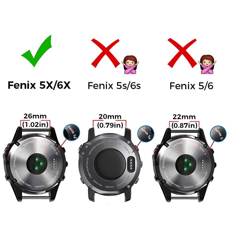 NotoCity Compatible Fenix 5X Plus Bands - Fenix 7X Sport Silicone Replacement for Fenix 8 51mm/Fenix 6X/Fenix 3 HR/Descent MK1/D2 Delta PX/D2 Charlie (White)