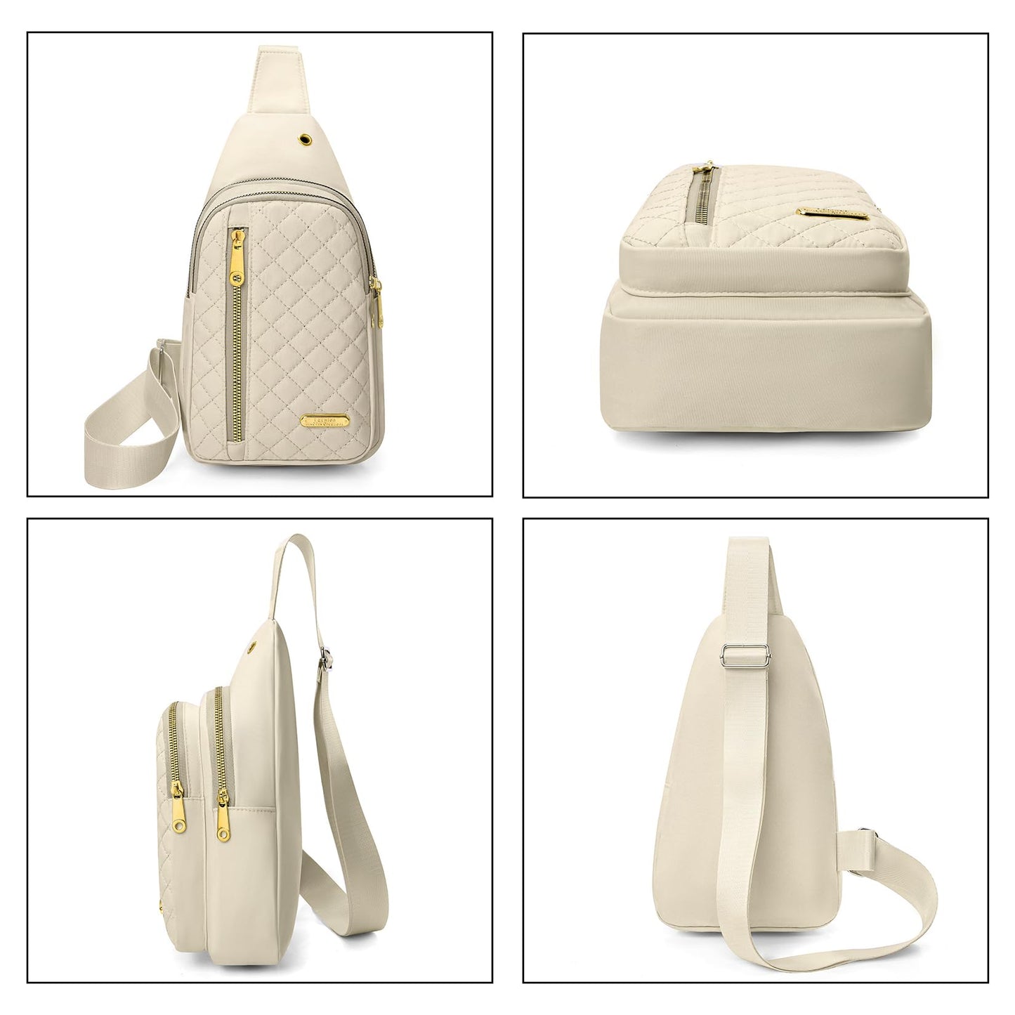 Aisijimo Small Sling Bag For Women Men Casual Crossbody Sling Backpack