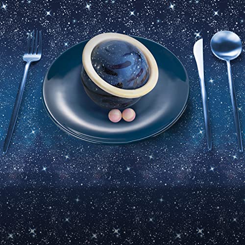Space Tablecloth - 3 Pack Waterproof Galaxy Design 54x108"