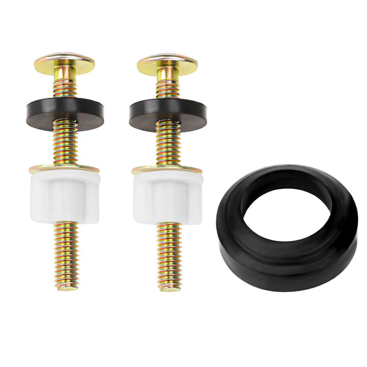 2 Inch Toilet Tank to Bowl Bolt & Gasket Hardware Kit for 2-Piece Toilet Seal American Standard Toilet Parts Toilet Repair Kit Inside Toilet Tank Replacement Kit