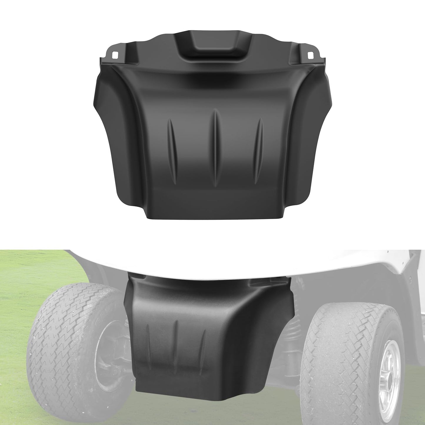 Golf Cart Plastic Front Bumper Cover Compatible with 2008-2015 EZGO RXV Golf, Black Durable Material Front Guard Bumper OEM Style Plastic Bumper for EZGO RXV 2008-2015