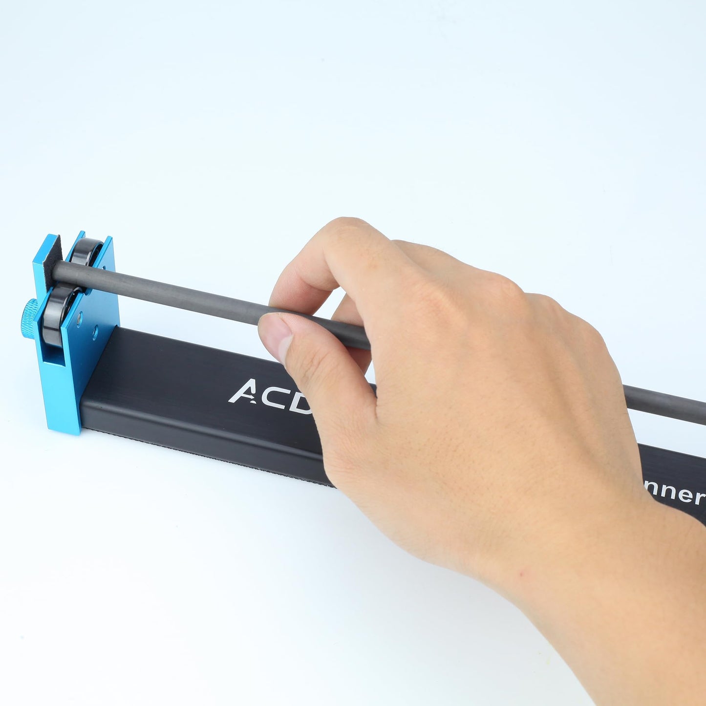 ACDSHOT Arrow Spinner Tester Arrow Squaring Device for Shaft Straightness, Vane Tuning and Broadhead Spin, All Aluminum Construction Arrow Straightness Detector Tool