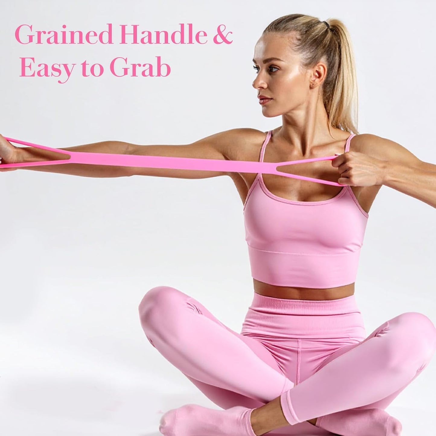 Skiennix Figure 8 Resistance Band - Elastic Workout Bands for Arm, Back & Shoulder Training