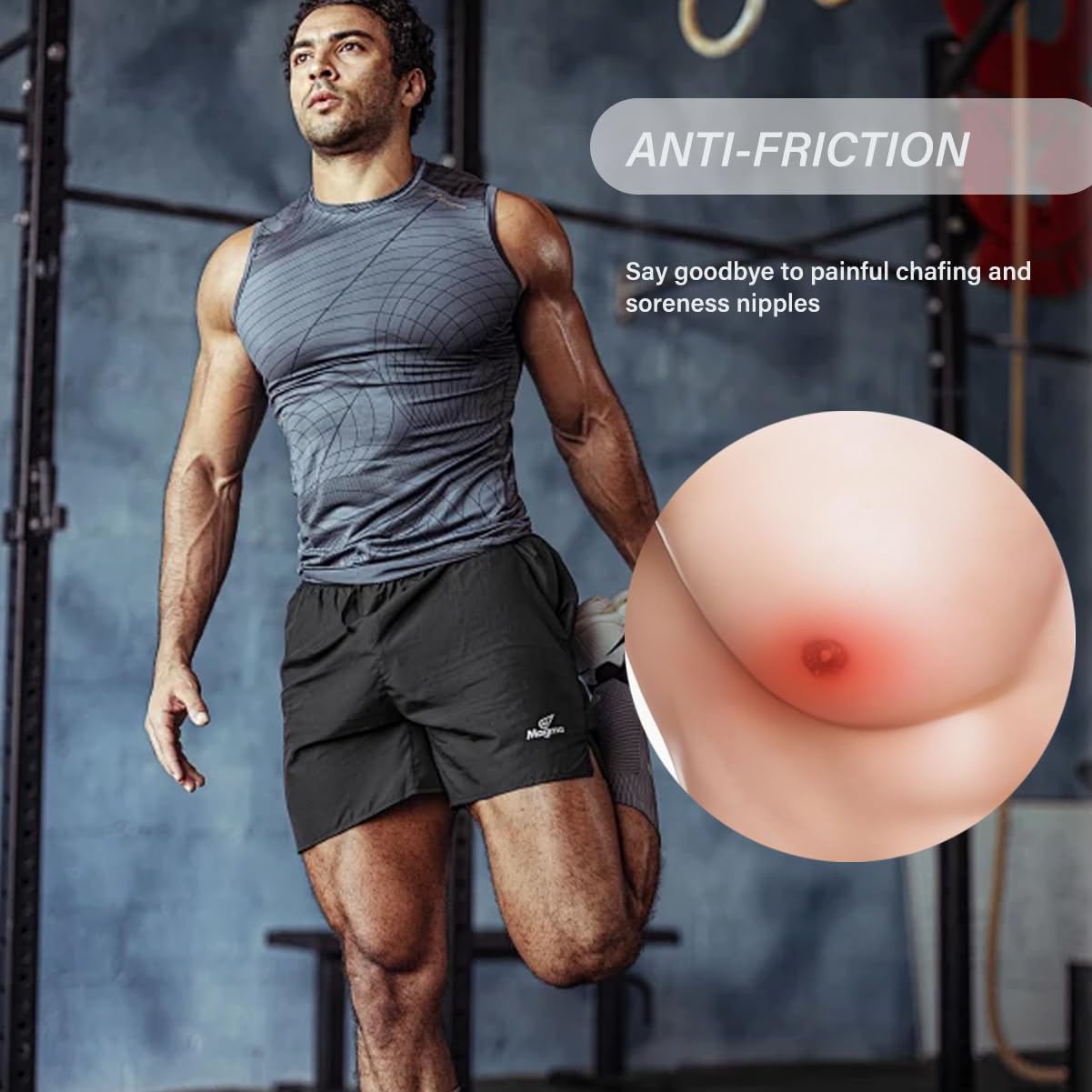 HNZGYB 100Pcs Nipple Covers Sticker Men, Anti-Chafing, Ultra Comfortable, Hypoallergenic Materials, shield Running Gear, Anti Chafe Marathon Essentials Beige