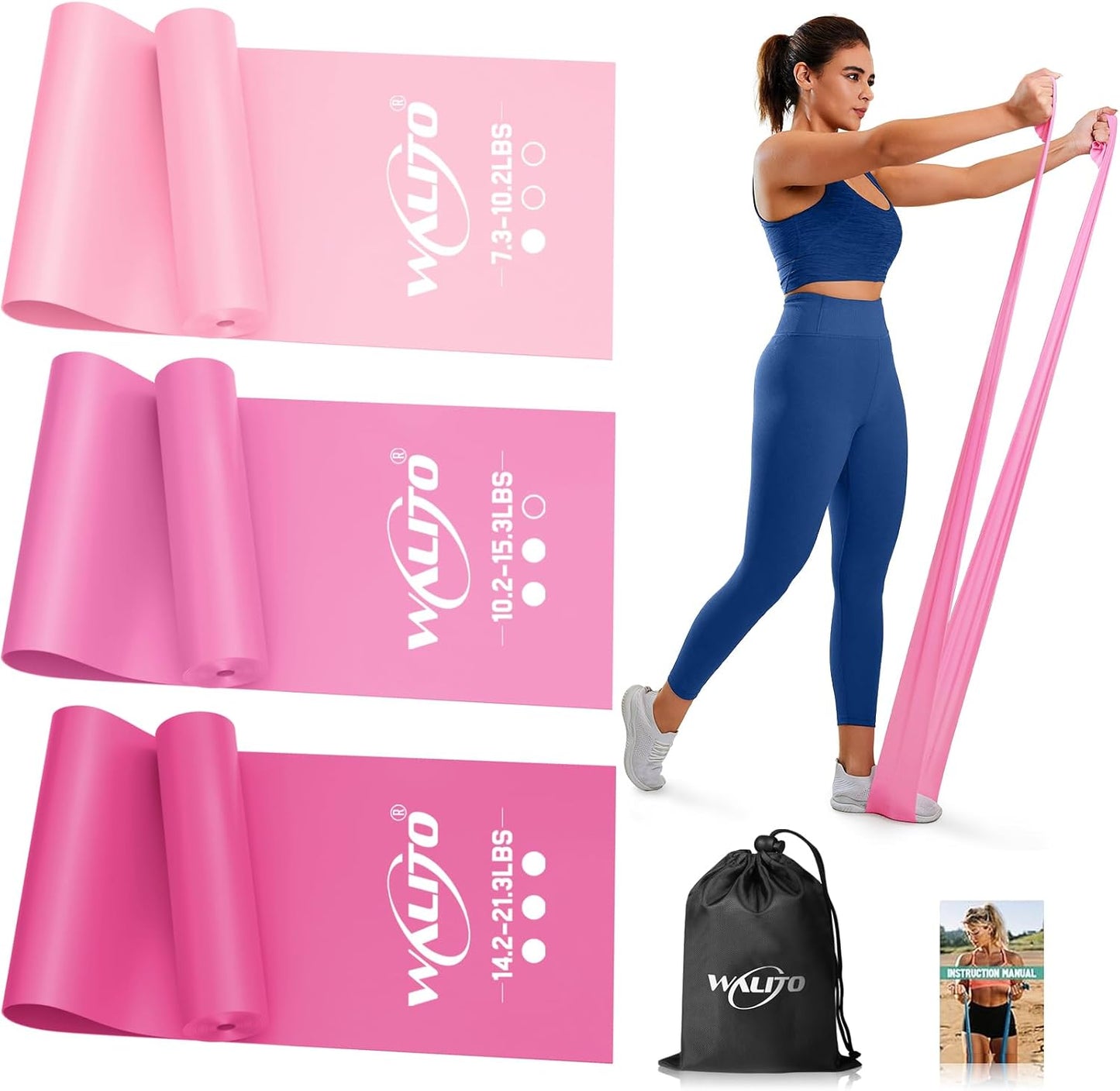 WALITO Resistance Bands - Versatile Workout Bands for Strength Training & Physical Therapy | Ideal for Home Gym