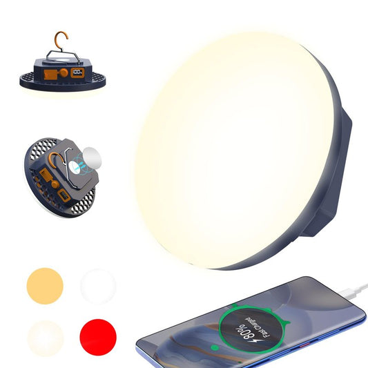 10000mAh 4000LM Camping Light 4 Light Modes Portable LED Camping Lantern Rechargeable Light 30W with Digital Power Display and Magnet , IPX5 Waterproof Tent Lights Power Failure Emergency Light