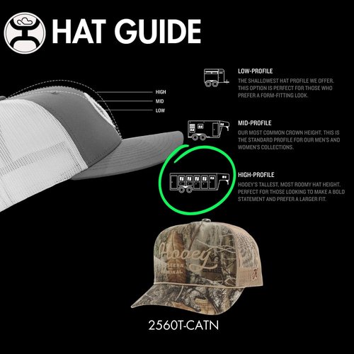 HOOEY OG Adjustable Snapback Hat - Trucker Hat for Men & Women with Mesh Back, 5 Panel Baseball Cap w/Rope Detail, Western OG Logo Ball Cap, Breathable Snap Back, One Size Fits All