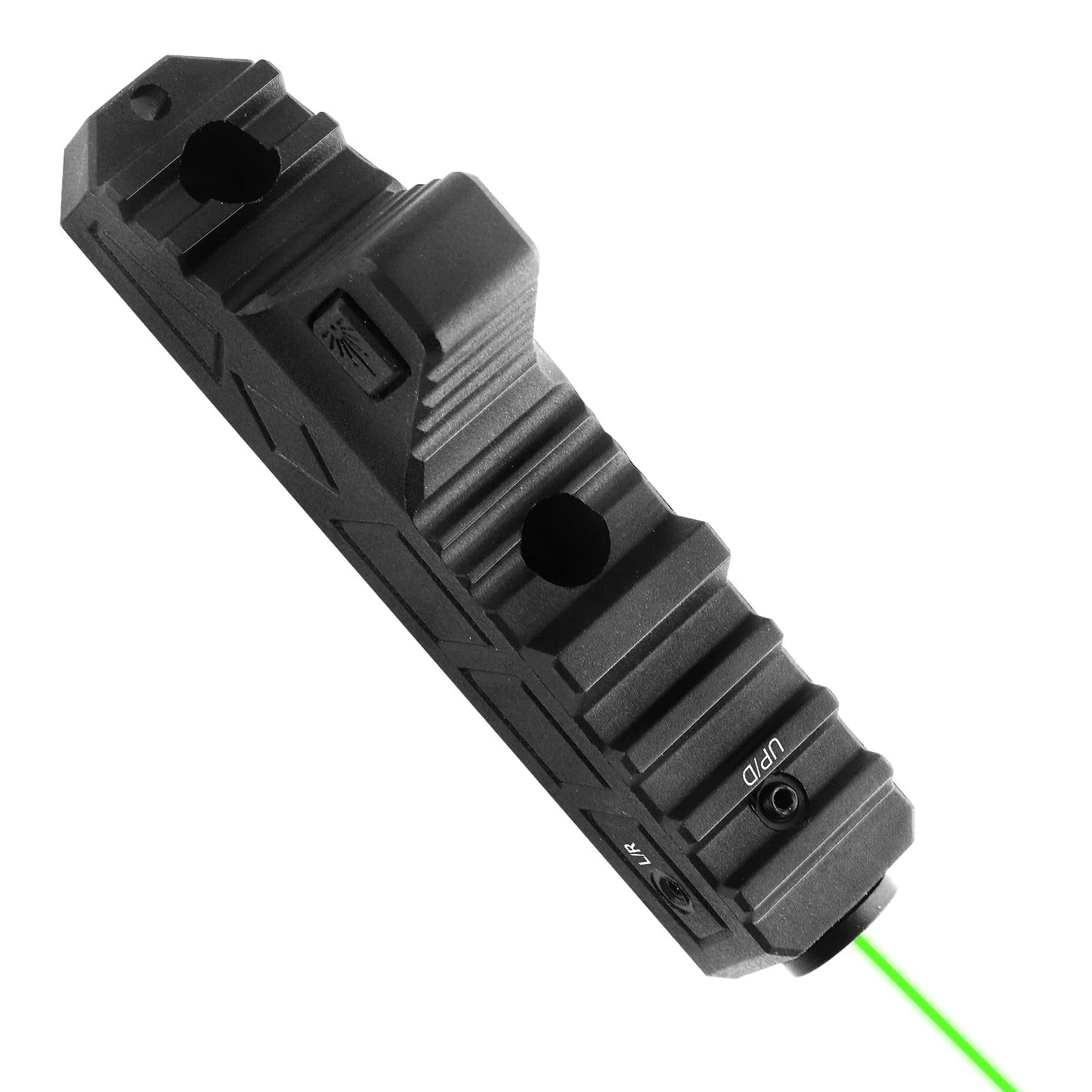ZBULAR Green Laser (Class IIIA Laser Output is <5mW), 2 Mile Range with Strobe Function Type-C Rechargeable Compatible with M-Lock Rail