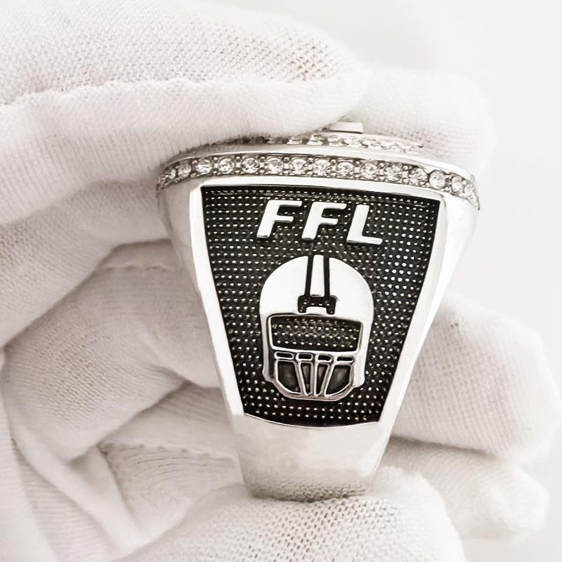ZZXZJW 2026 Fantasy Football Championship Ring Trophy Award for Fantasy Football League Winner (Model 6, Size 11)