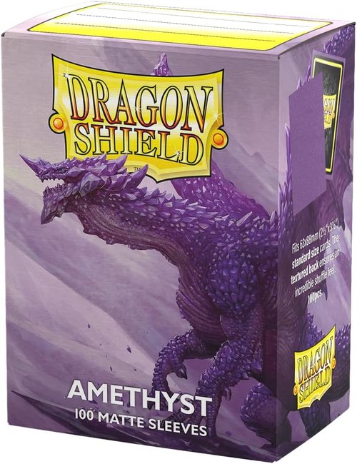 Dragon Shield | Matte Card Sleeves - 100 CT Standard Size - Smooth & Durable for TCGs | Amethyst