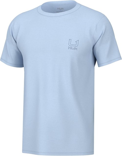 HUK Men's Fishing Graphic Tee - Quick-Dry Performance Short Sleeve Shirt