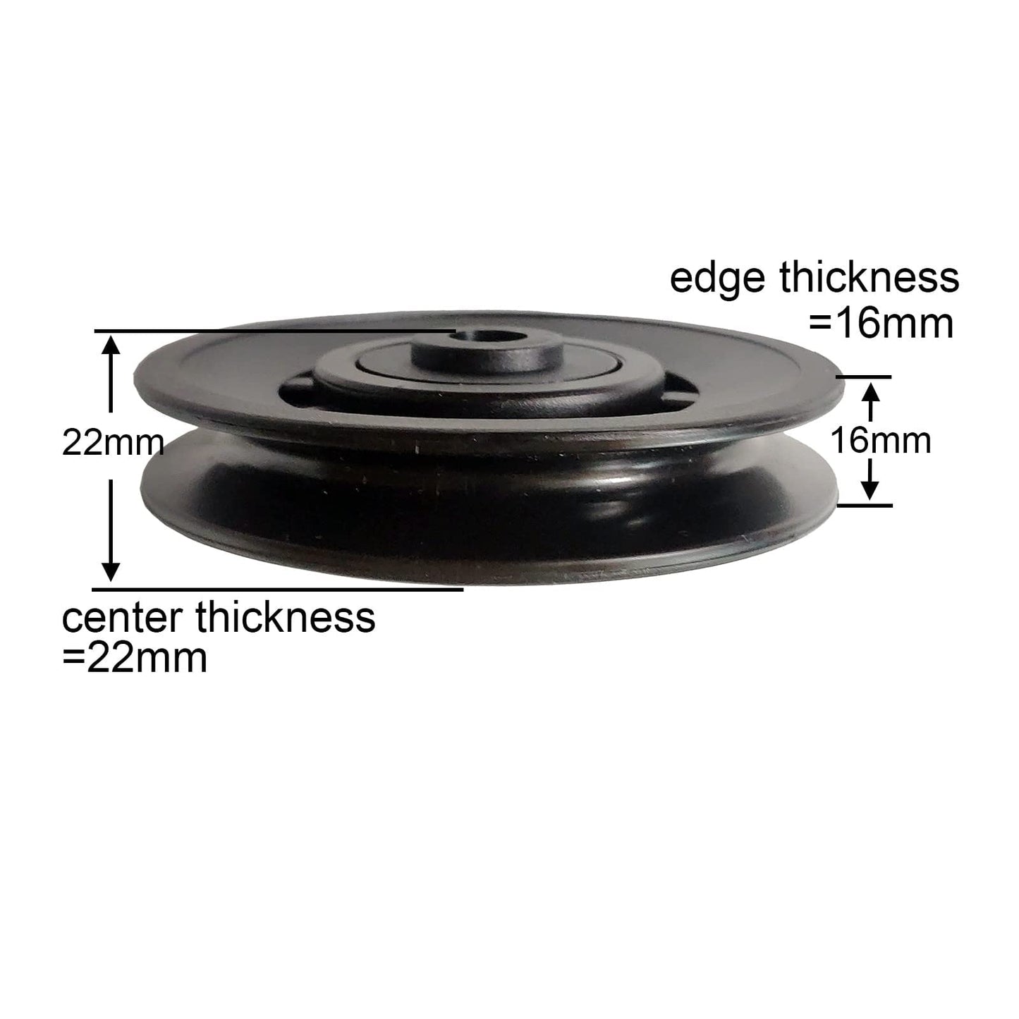 Zepofit Pulley Wheel Bearing Universal Wearproof Nylon Pulley for Gym Cable Machine LAT Pulldown Attachment Smith Machine Parts Door Garage Barn Weight Lifting System Replacement