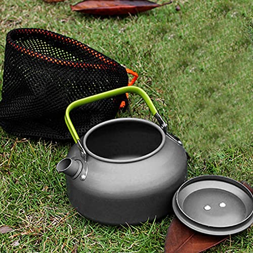 DoorSlay 0.8L Camping Kettle Tea & Coffee Pot Portable Aluminum with Foldable Handle