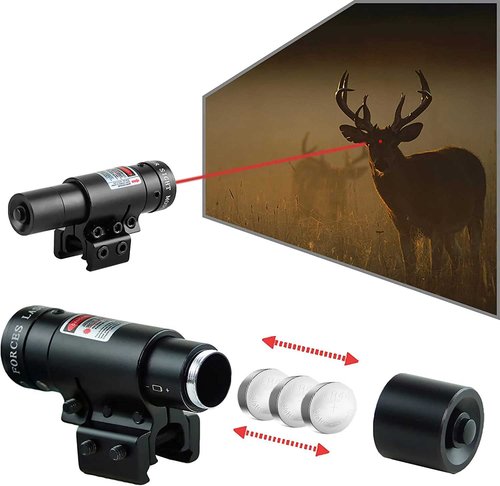 Beileshi Adjustable Dot Laser Sight Compact Tactical Red Laser Sight with Picatinny Mount Allen Wrenches for Hunting