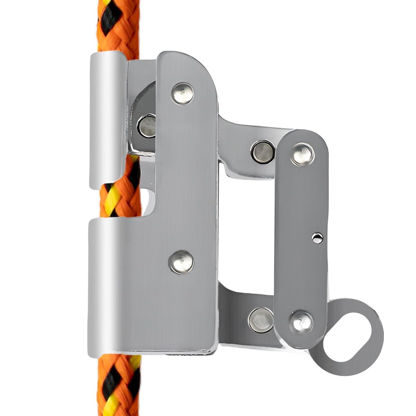 YERGOFE Climb Self Locking Rope Grab - Alloy Steel, Safety Protection 25 kN(Aprx 300LB), Used with 5/8’’ Lifeline Rope, for Construction, Climbing, Fall-Protection (Middle Lock)