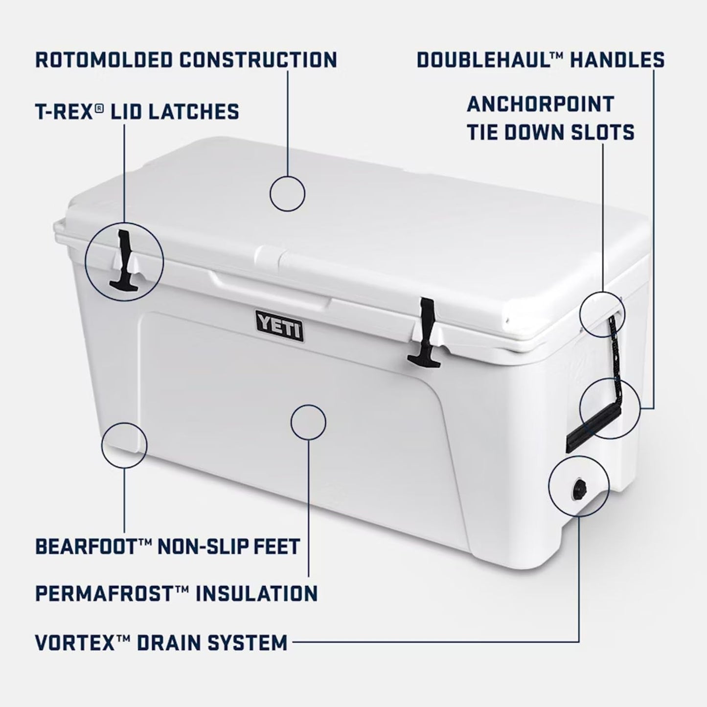 YETI Tundra 125 Hard Cooler - Durable Insulation for Outdoor Adventures | 125 Quart Capacity