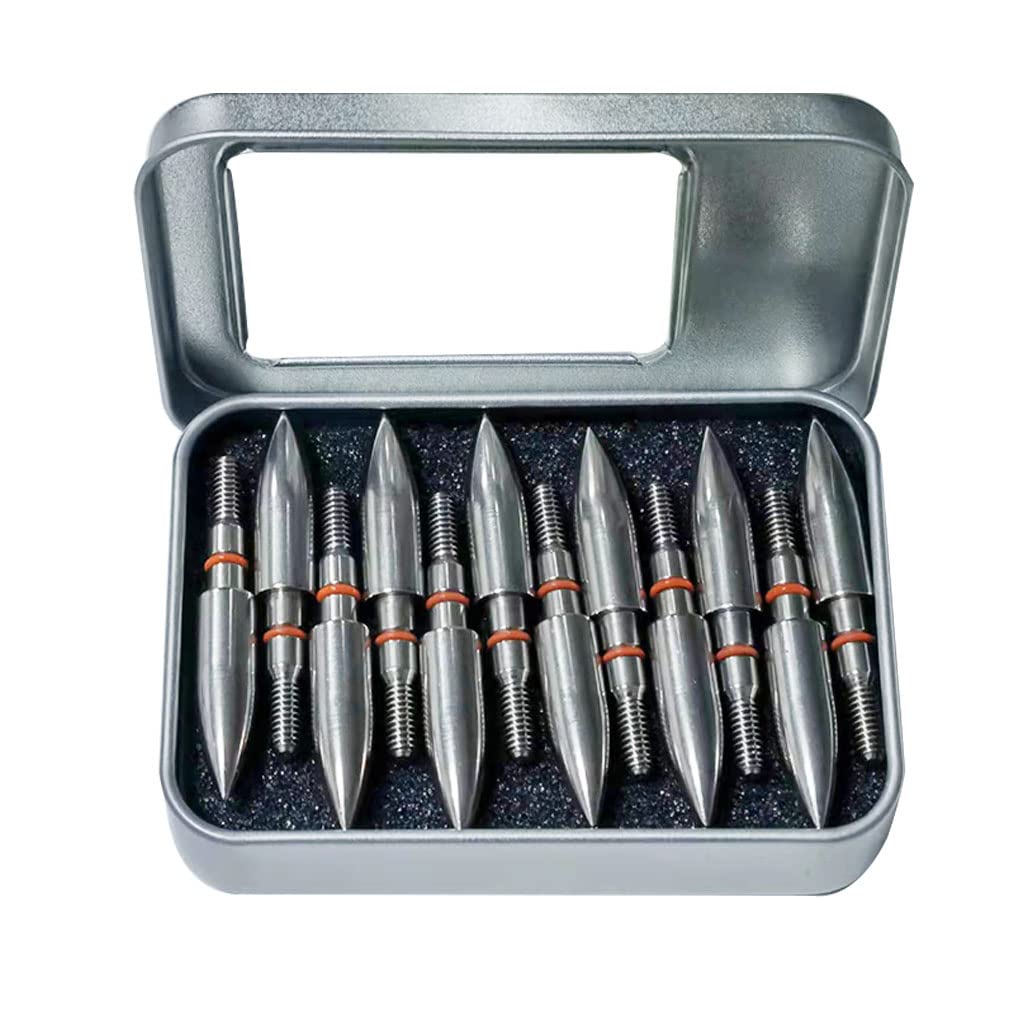Field Points arrowheads 150 Grains Archery Field Points, 5/16" Stainless Steel Screw in Archery Field Tips and Broadheads (1 Dozen 12 PCS)