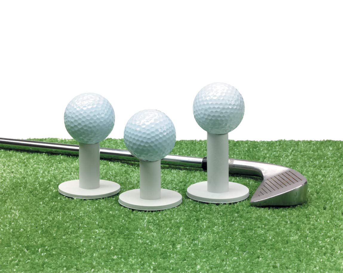 JEF WORLD OF GOLF Fairway and Rough Portable Turf Practice Mat, Green, 12" x 24"