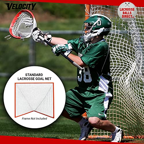 Heavy Duty Lacrosse Net - 6' x 6' x 7' - Weatherproof & UV Resistant - 6MM / 1 Pack / Black