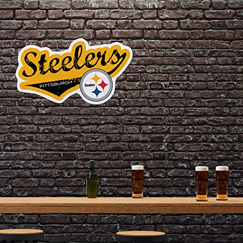 Pittsburgh Steelers Distressed Felt Pennant - Home Décor