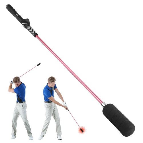 Golf Swing Trainer- Golf Grip and Tempo Trainer, Warm up Click Stick Golf Training Aid, Golf Speed Trainer, Rhythm Correction for Tempo & Wrist Angle, Portable Training Aid for Beginners to Pros