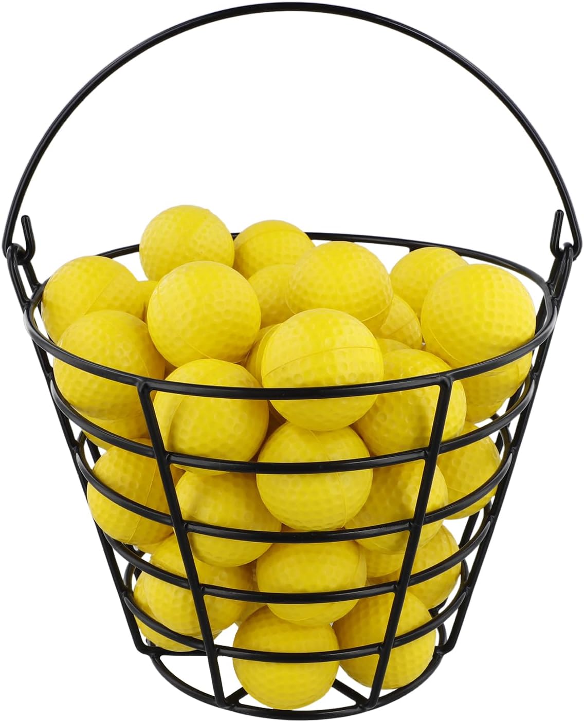 Roykaw Golf Ball Basket - Durable Container for 50 Balls | Easy to Organize with Handle