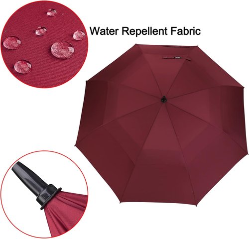 G4Free Golf Umbrella - Oversized 62-Inch Double Canopy | Windproof & Waterproof Design